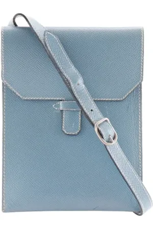 Hermès Dames, Pre-owned, Blauw, Maat: ONE Size Leer