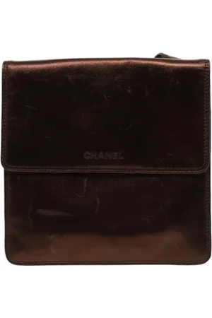 CHANEL Dames, Pre-owned, Bruin, Maat: ONE Size Leer