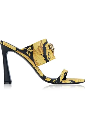 VERSACE Dames, Schoenen, Geel, Maat: 38 EU Leer