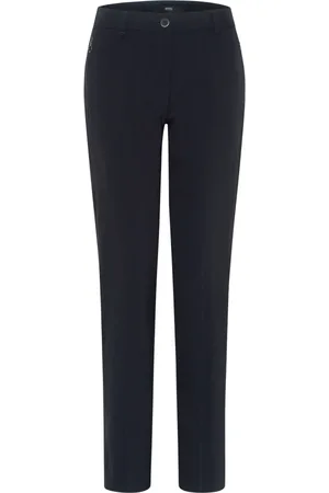 Brax Dames, Broeken, Zwart, Maat: XL Polyamide