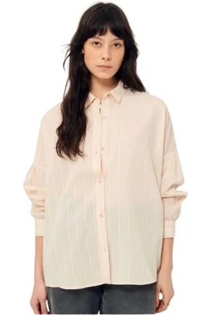 Sessun Dames, Blouses & Shirts, Roze, Maat: M Zijde