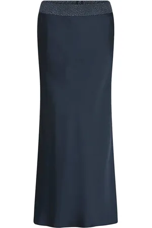 gustav Dames, Rokken, Blauw, Maat: 2XL Viscose