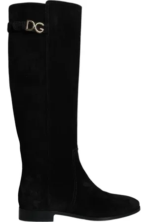Dolce & Gabbana Dames, Schoenen, Zwart, Maat: 35 EU Suède
