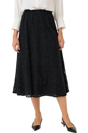 Cream Dames, Rokken, Zwart, Maat: 2XL