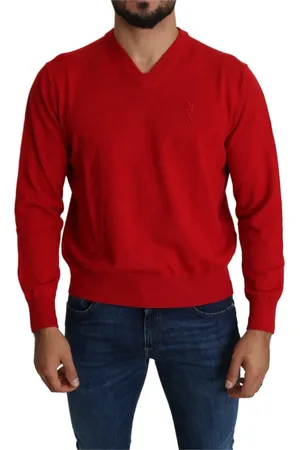 BILLIONAIRE Heren, Truien, Rood, Maat: XL Wol