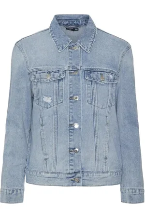 VERO MODA Dames, Jassen, Blauw, Maat: M Denim