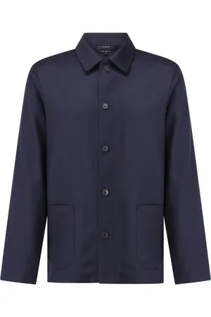 A.P.C. Heren, Jassen, Blauw, Maat: M Wol