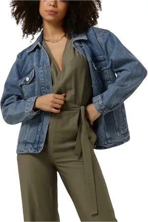 Gestuz Dames, Jassen, Blauw, Maat: XS Denim