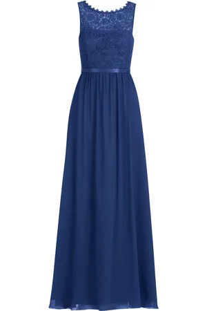 Vera Mont Dames, Jurken, Blauw, Maat: XL Chiffon