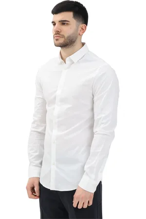 Armani Exchange Heren, Overhemden, Wit, Maat: 2XL