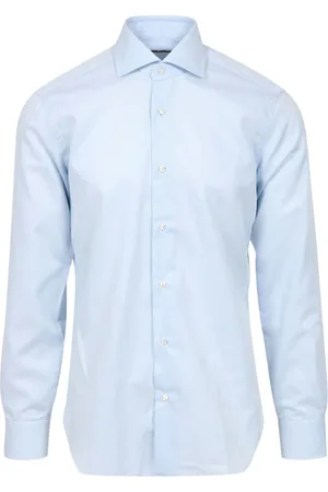 BARBA Heren, Overhemden, Blauw, Maat: 4XL Katoen