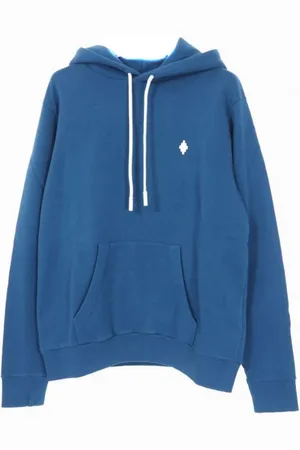 MARCELO BURLON Heren, Sweatshirts & Hoodies, Blauw, Maat: S Katoen