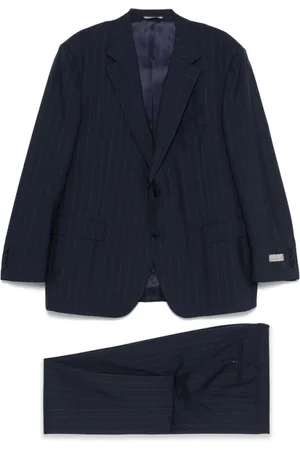 CANALI Heren, Pakken, Blauw, Maat: 4XL