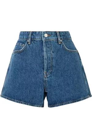ANINE BING Dames, Korte broeken, Blauw, Maat: W26 Katoen