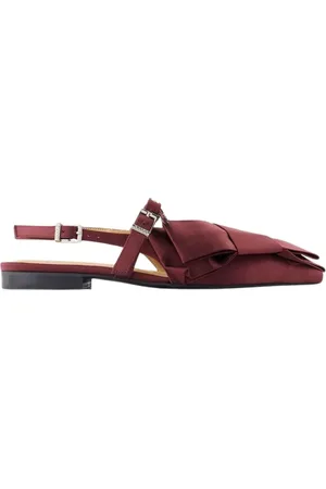 Ganni Dames, Schoenen, Rood, Maat: 37 EU Leer