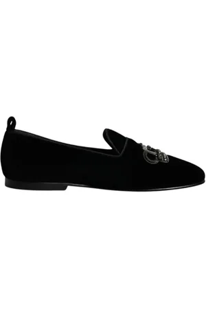 Dolce & Gabbana Heren, Schoenen, Zwart, Maat: 39 EU Velours