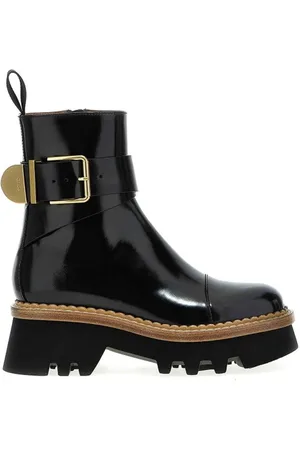 Chloé Dames, Schoenen, Zwart, Maat: 37 1/2 EU Zijde