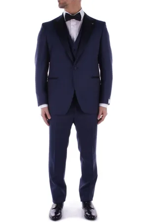 TAGLIATORE Heren, Pakken, Blauw, Maat: L Wol