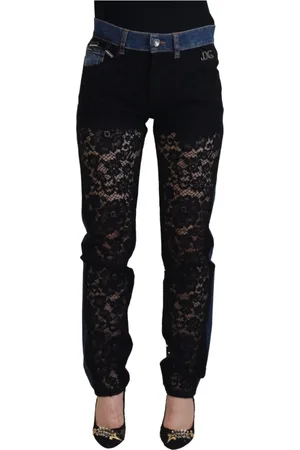 Dolce & Gabbana Dames, Jeans, Veelkleurig, Maat: XS Katoen