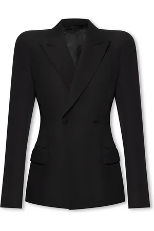 Balenciaga Dames, Jassen, Zwart, Maat: XS Wol