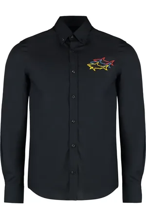 Paul & Shark Heren, Overhemden, Zwart, Maat: 3XL Katoen