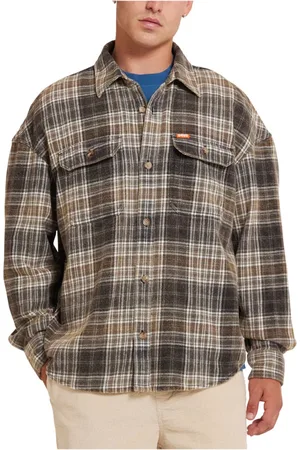 Deus Ex Machina Heren, Overhemden, Bruin, Maat: M