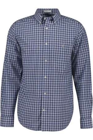 GANT Heren, Overhemden, Blauw, Maat: XL Katoen