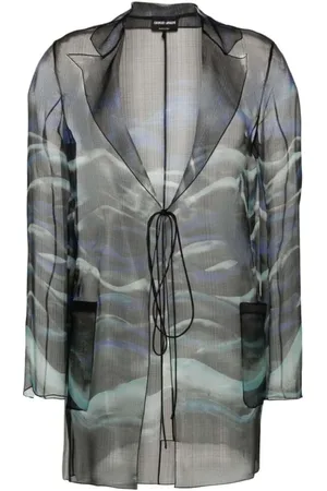 Giorgio Armani Dames, Blouses & Shirts, Zwart, Maat: S Zijde