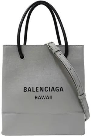 Balenciaga Dames, Pre-owned, Grijs, Maat: ONE Size Leer