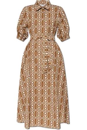 Max Mara Dames, Jurken, Bruin, Maat: XS Katoen