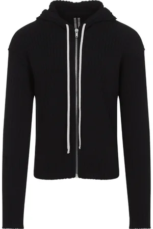 Rick Owens Heren, Sweatshirts & Hoodies, Zwart, Maat: XL Katoen