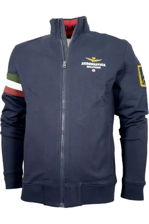 Aeronautica Militare Heren, Sweatshirts & Hoodies, Blauw, Maat: 4XL Katoen