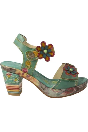 LAURA VITA Dames, Schoenen, Groen, Maat: 36 EU Leer