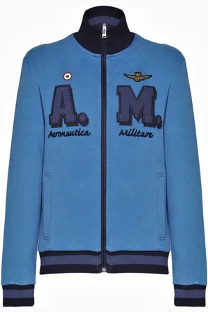 Aeronautica Militare Heren, Sweatshirts & Hoodies, Blauw, Maat: 2XL Katoen