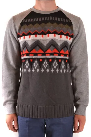 Paolo Pecora Heren, Sweatshirts & Hoodies, Grijs, Maat: L Wol
