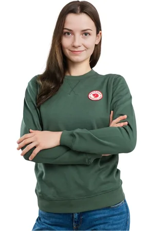 Fjällräven Dames, Sweatshirts & Hoodies, Groen, Maat: L Katoen