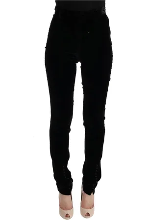 ERMANNO SCERVINO Dames, Broeken, Zwart, Maat: 2XS Zijde