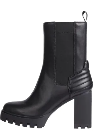 Calvin Klein Dames, Schoenen, Zwart, Maat: 39 EU Leer