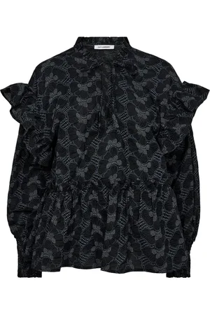 Co`Couture Dames, Blouses & Shirts, Zwart, Maat: S