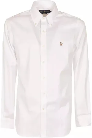 Ralph Lauren Heren, Overhemden, Wit, Maat: XL Katoen