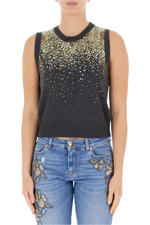 ERMANNO SCERVINO Dames, Truien, Grijs, Maat: XS Wol