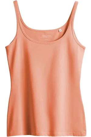 Opus Dames, Tops, Oranje, Maat: 2XL Katoen