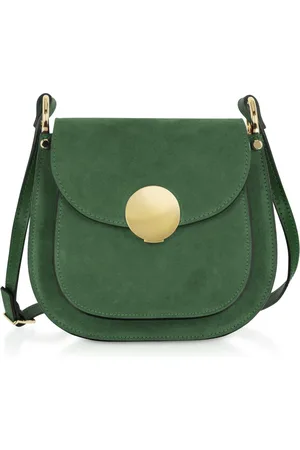 Le Parmentier Dames, Tassen, Groen, Maat: ONE Size Leer