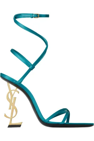 Saint Laurent Dames, Schoenen, Blauw, Maat: 38 EU Satijn