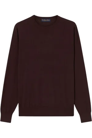 Brooks Brothers Heren, Truien, Bruin, Maat: XL Wol