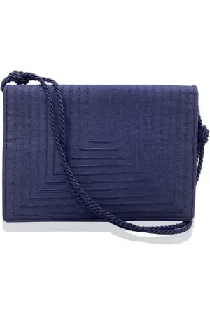 Fendi Dames, Pre-owned, Blauw, Maat: ONE Size Satijn