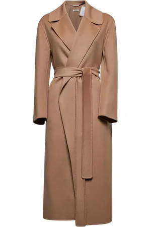 Max Mara Dames, Mantels, Bruin, Maat: 2XS Wol