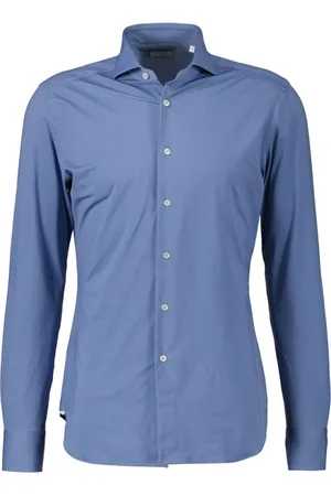 Xacus Heren, Overhemden, Blauw, Maat: M