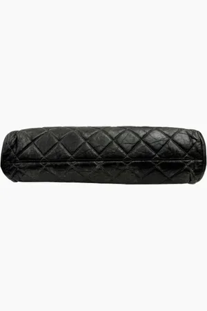 CHANEL Dames, Pre-owned, Zwart, Maat: ONE Size Leer