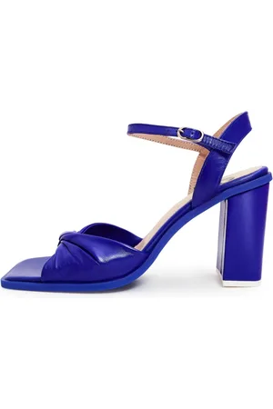 CESARE GASPARI Dames, Schoenen, Blauw, Maat: 38 EU Leer